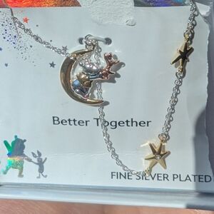Disney Winnie the Pooh and Piglet "Better Together" Necklace NWT **damaged box**
